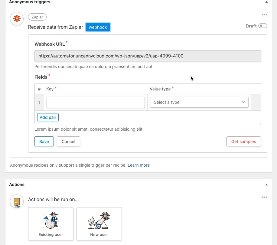 Connect Zapier with WordPress