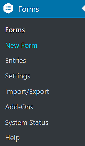 Gravity Forms add new