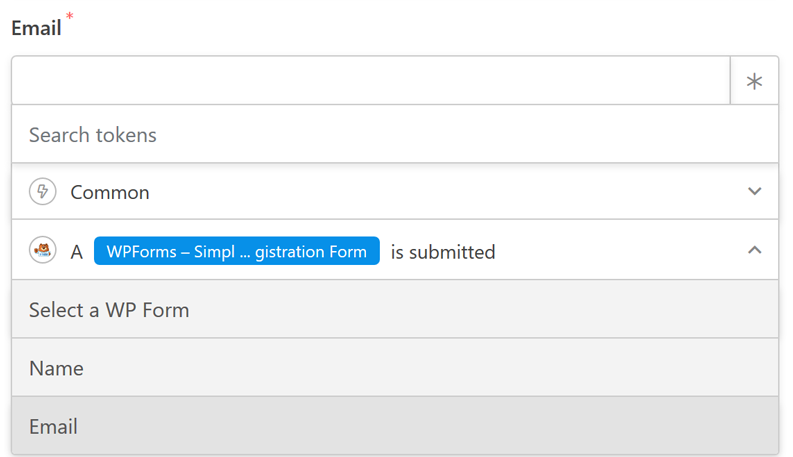 Automator set user data from a WPForms form