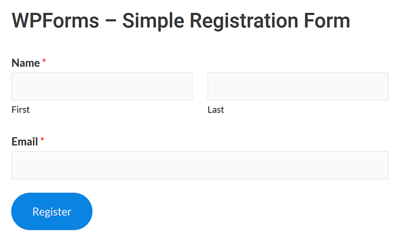 WPForms registration form using Uncanny Automator