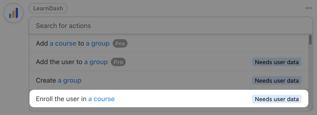 learndash-action-enroll-the-user-in-a-course