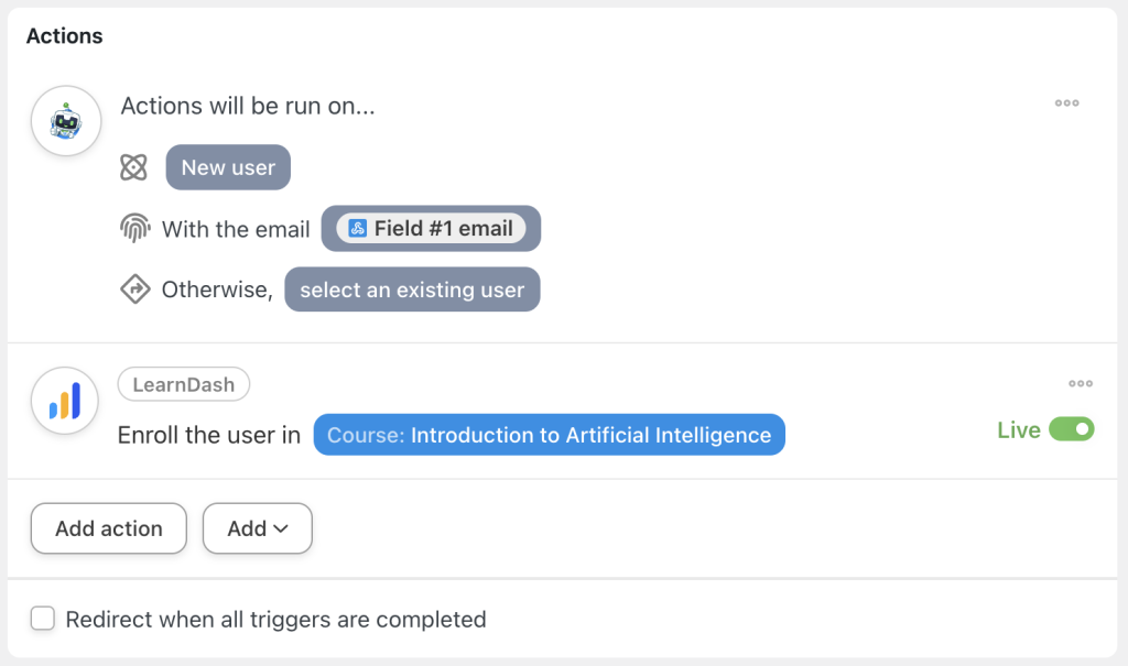 learndash-action-enroll-the-user-in-a-course-live