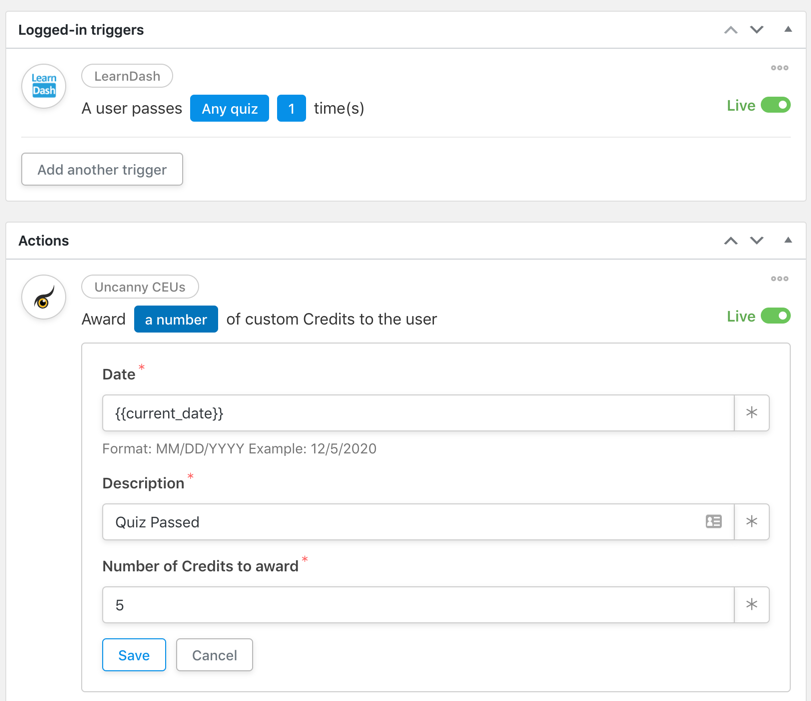 Uncanny CEUs and Automator