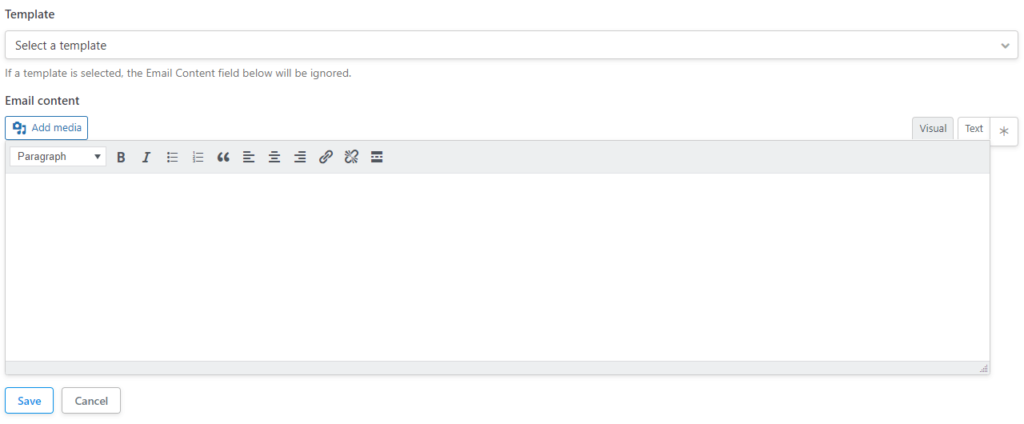 Adding content to an email