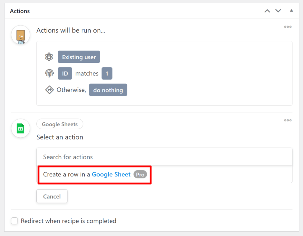 Choose add row