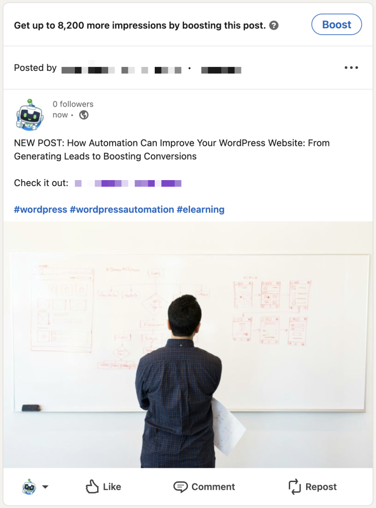 automated-wordpress-post-for-linkedin