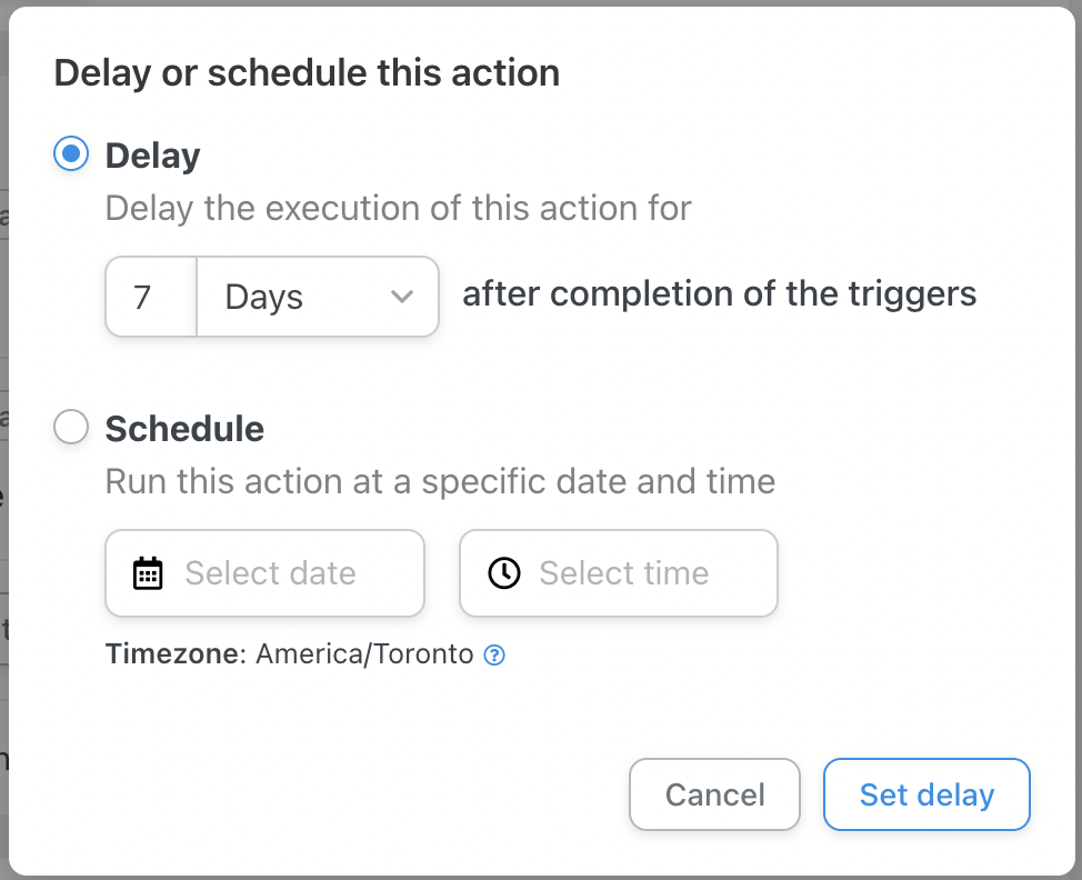 Automator Action Delay