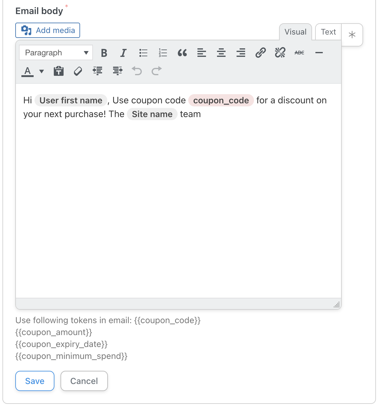 Automator WooCommerce Email Builder