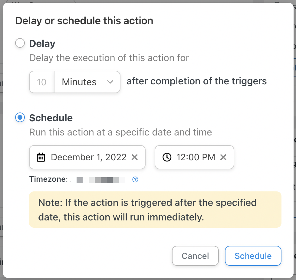 Automator Action Schedule Delay