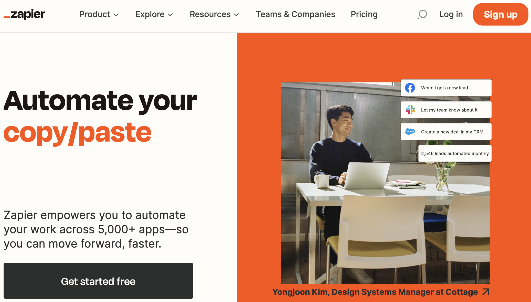 Zapier Homepage