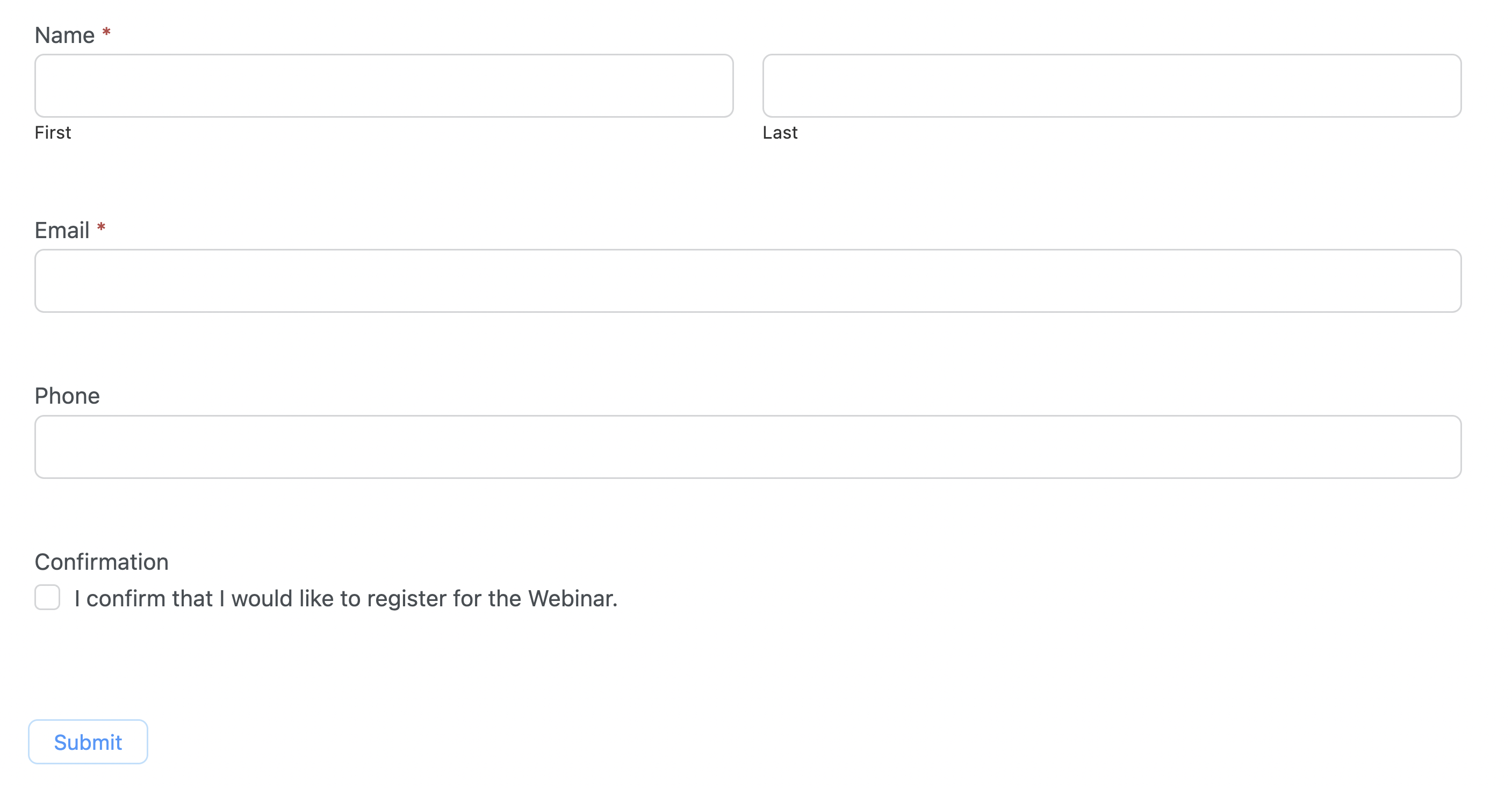 Formidable Forms Sign-up Form