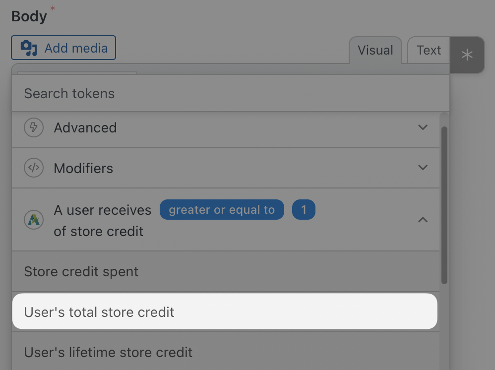 Automator Action WordPress Email Editor Body