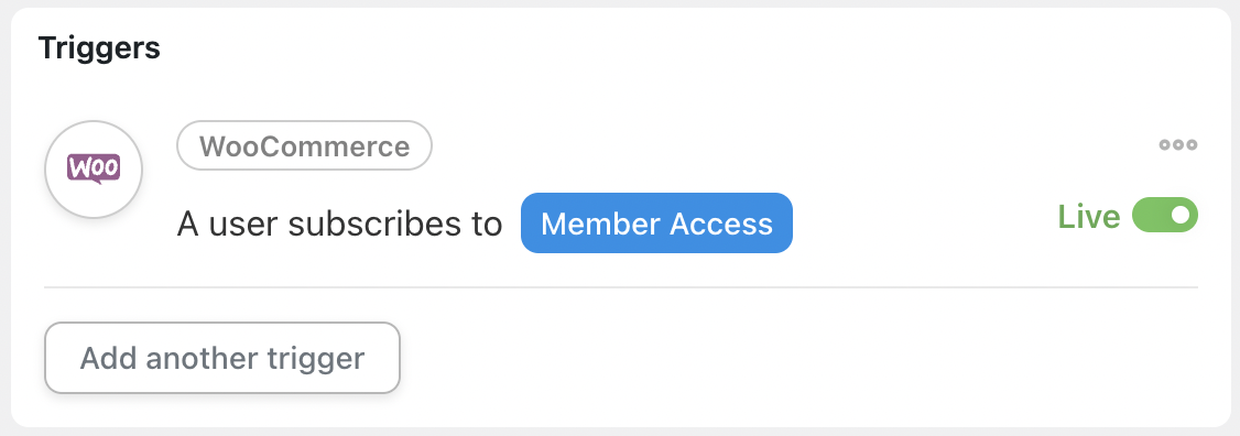 Automator Triggers WooCommerce A user subscribes to a product