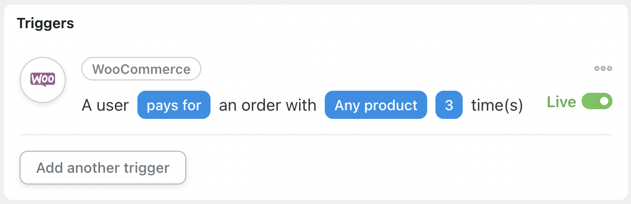 Automator WooCommerce Trigger A User Pays for an Order...