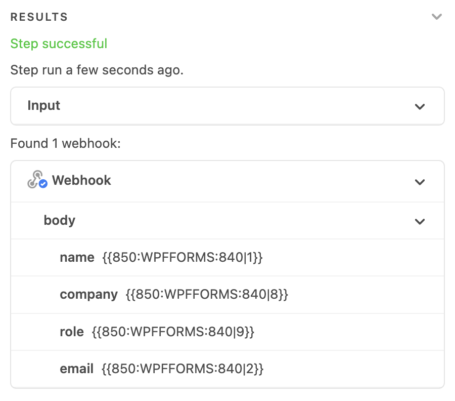 Airtable Webhook Test Results