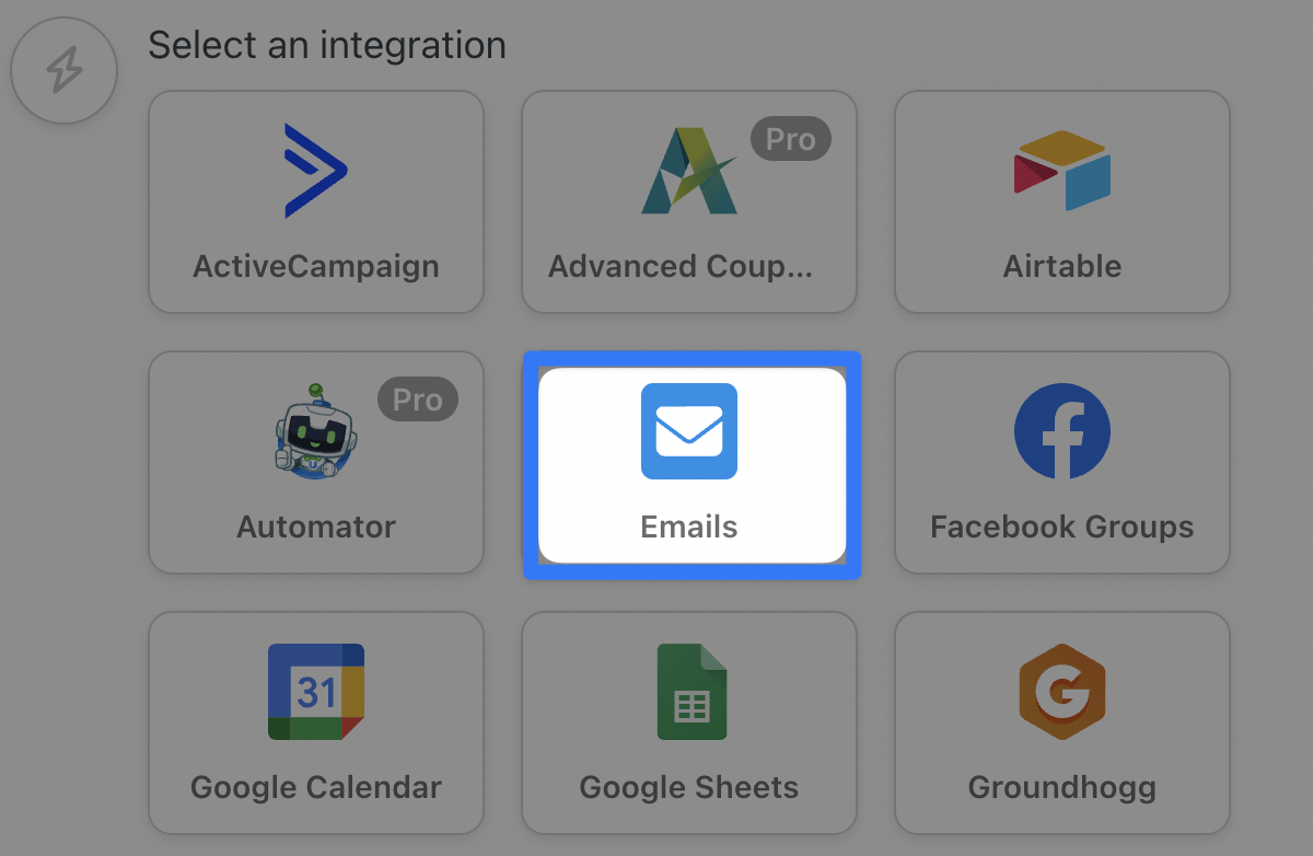 Automator Actions Emails