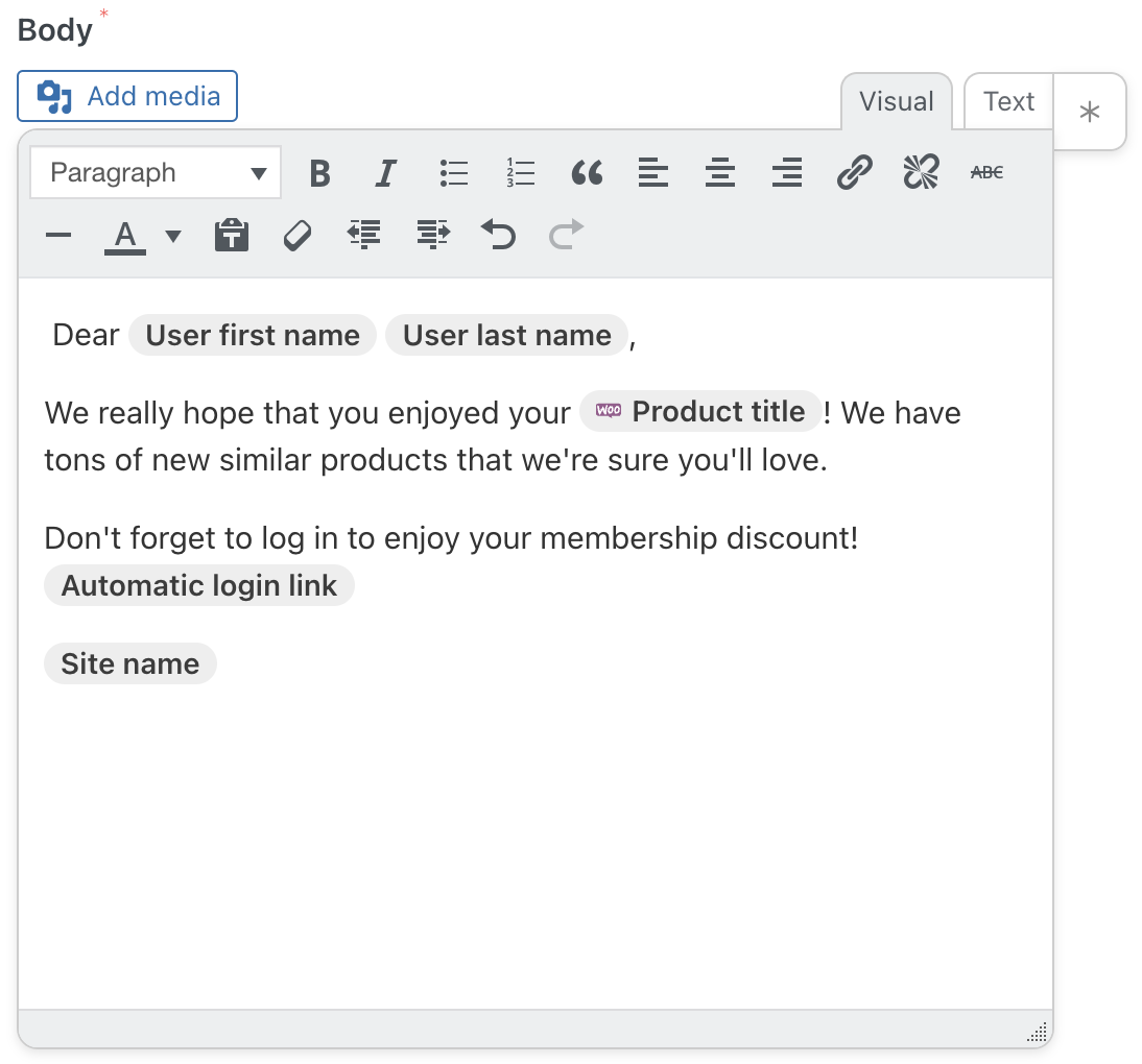 Automator Message Editor