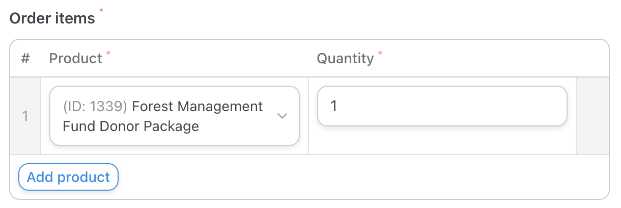 Automator WooCommerce Action Create an order with a product Editor
