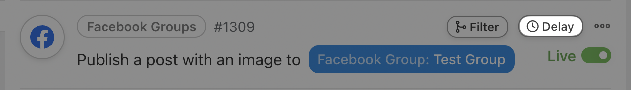 Automator Facebook Action Delay