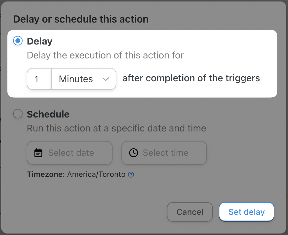 Automator Action Delay