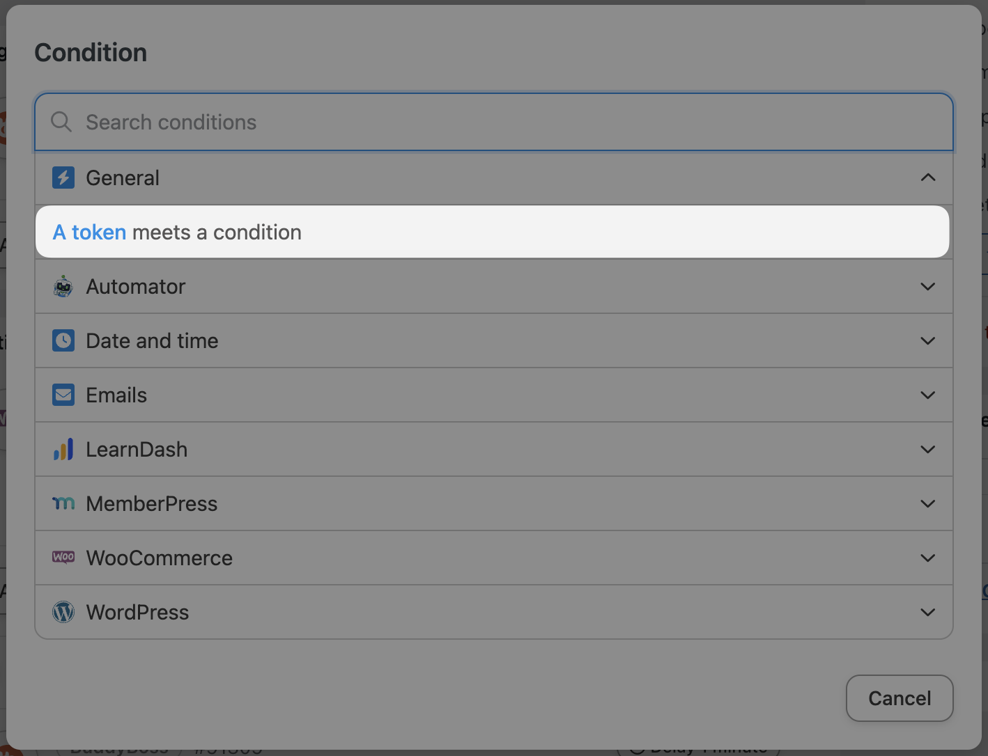 Automator WooCommerce Action Filter Condition tokens