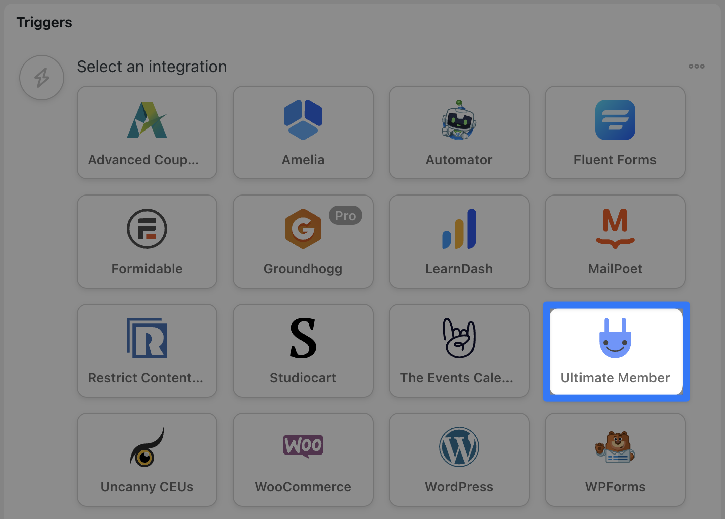 Automator Trigger Integrations Ultimate Member