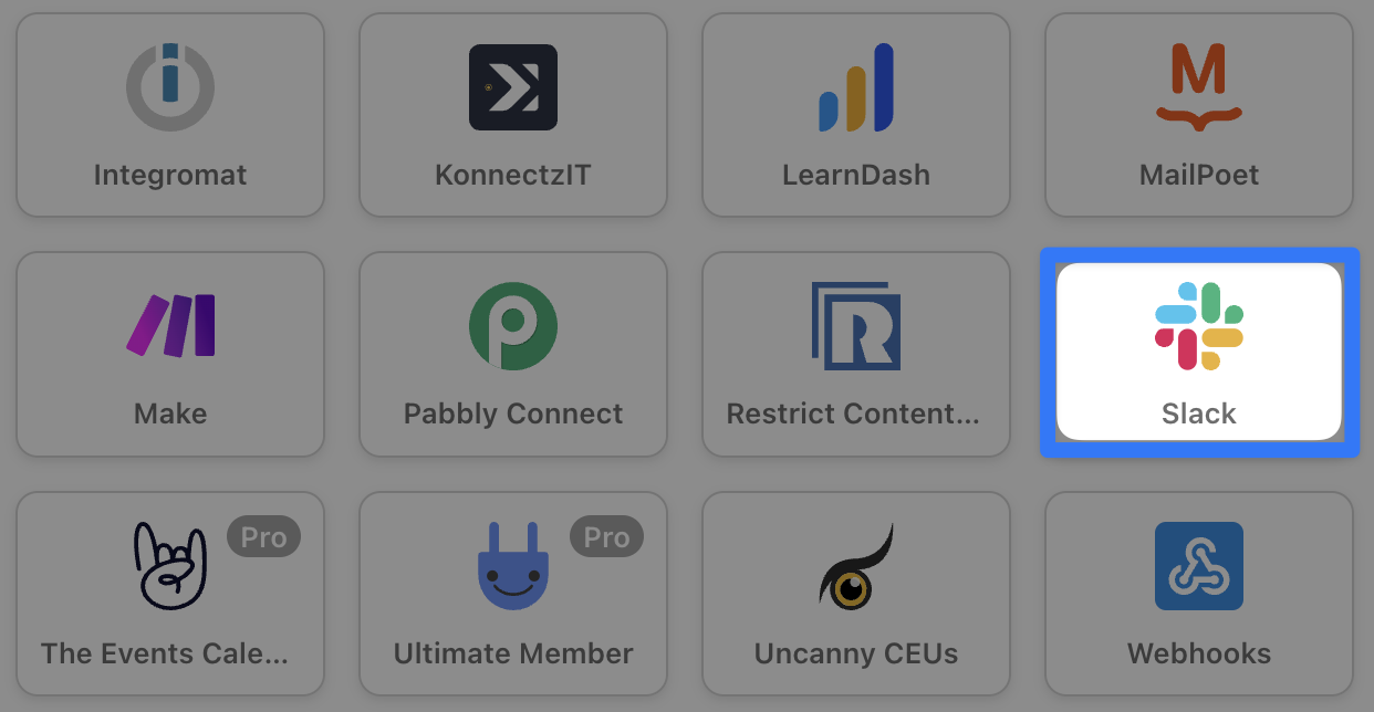 Automator Actions Integrations Slack