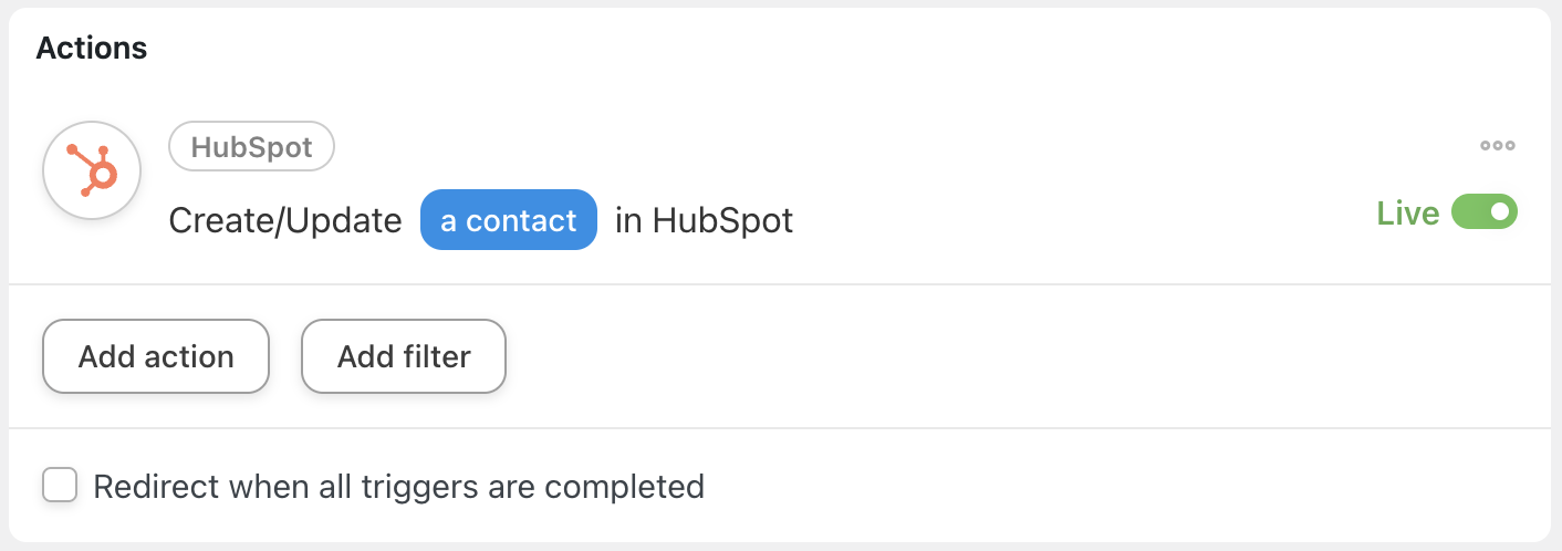 How to Automate Your Customer Onboarding Process 9 — HubSpot Action Create:Update a contact in HubSpot Live