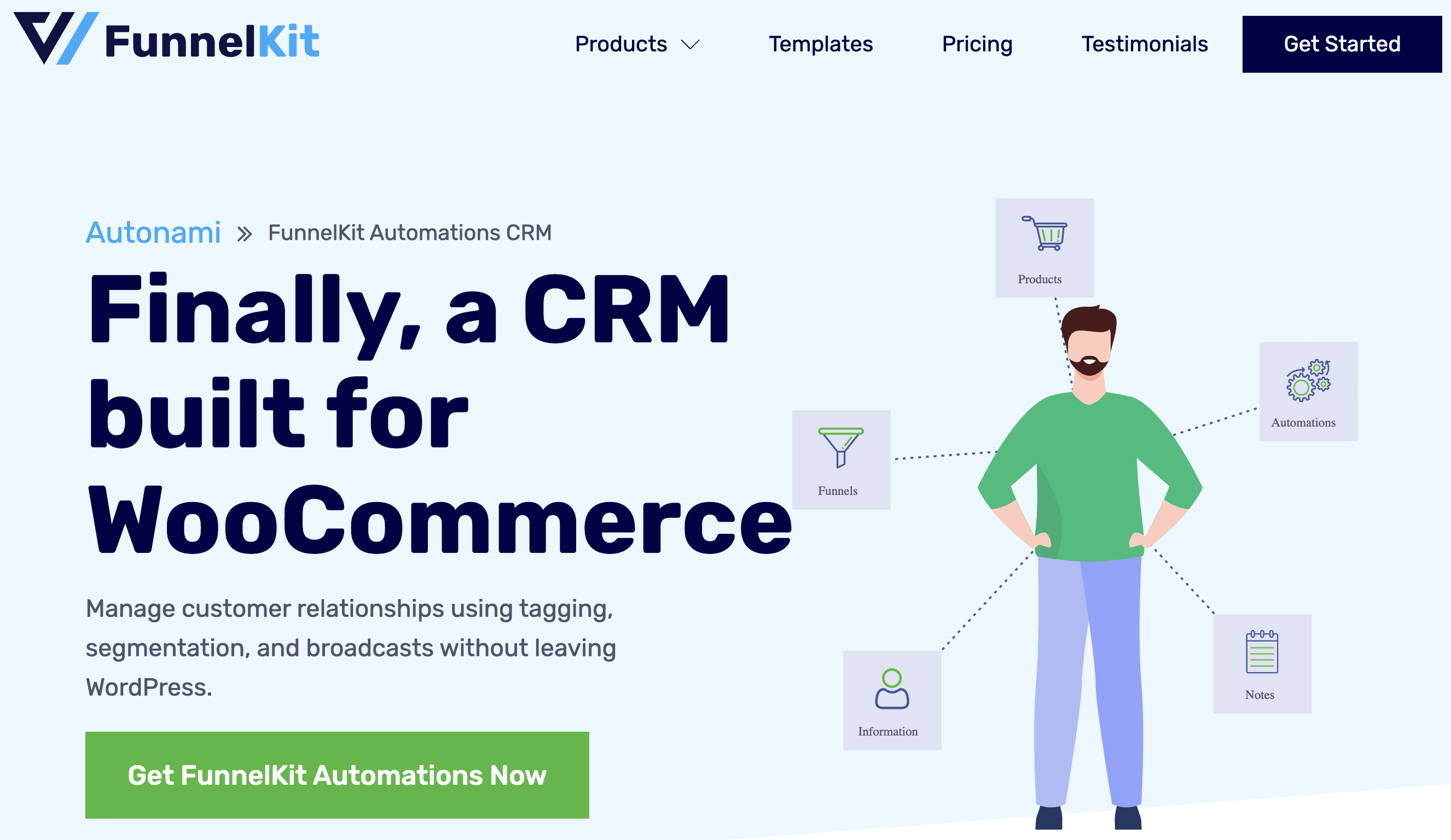 FunnelKit Automations Homepage