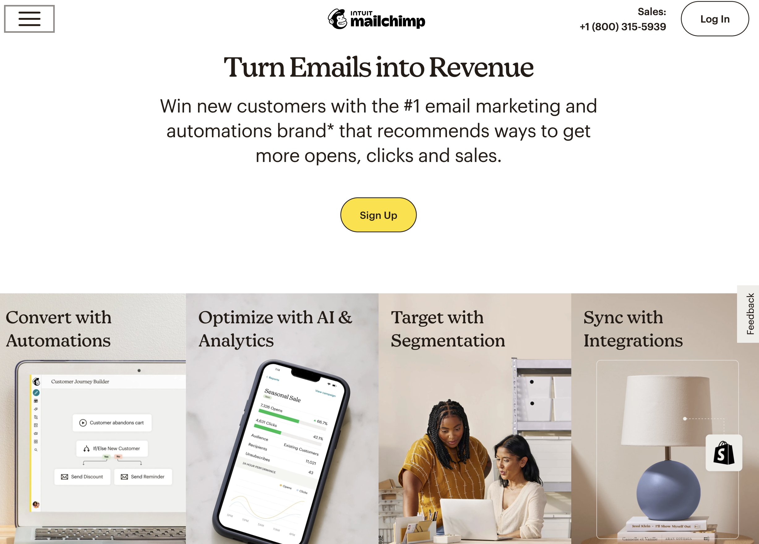 The Best WordPress CRM Platforms for Any Business — Mailchimp Homepage