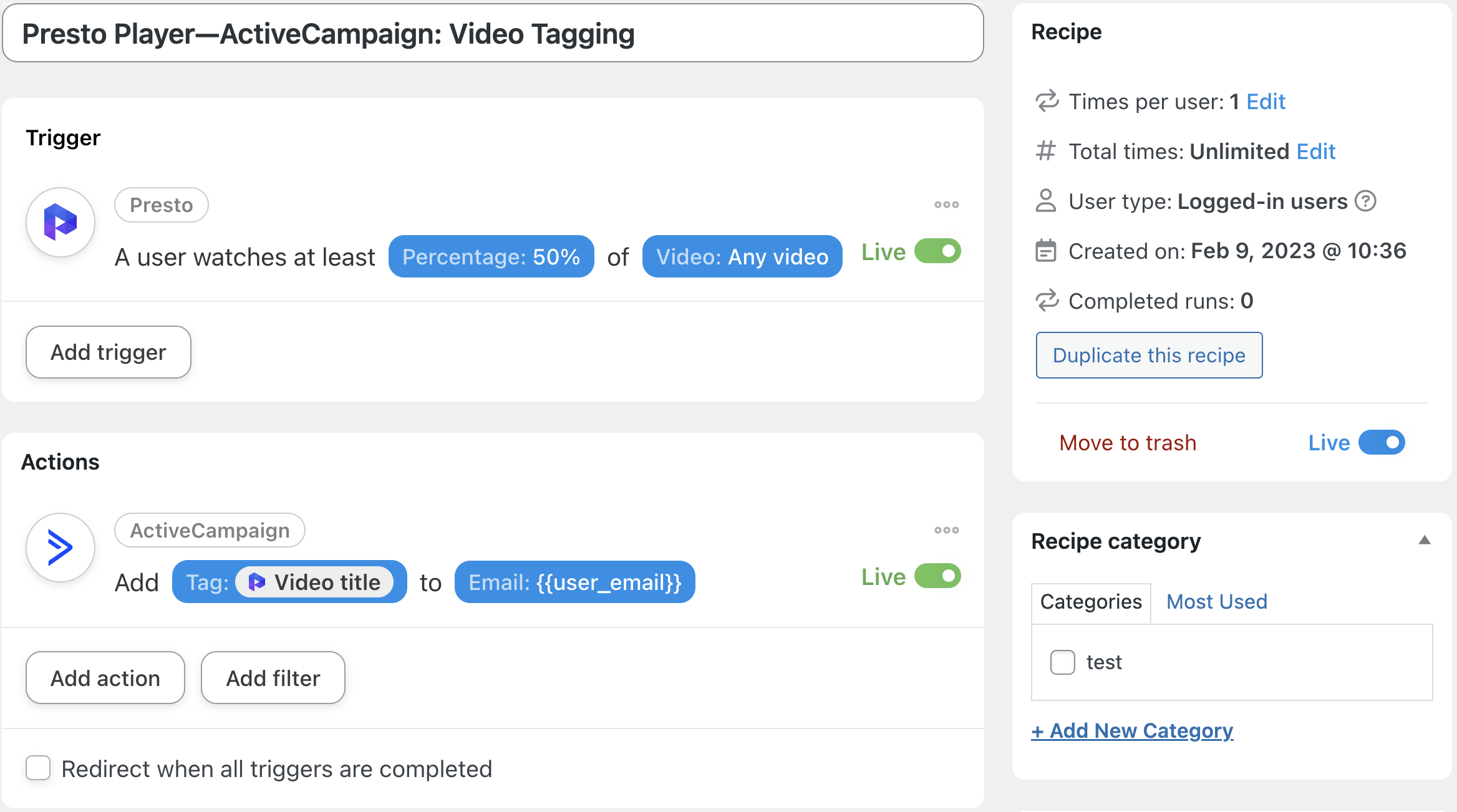 5 Ways to Automate Presto Player — Automator Presto Player ActiveCampaign Live