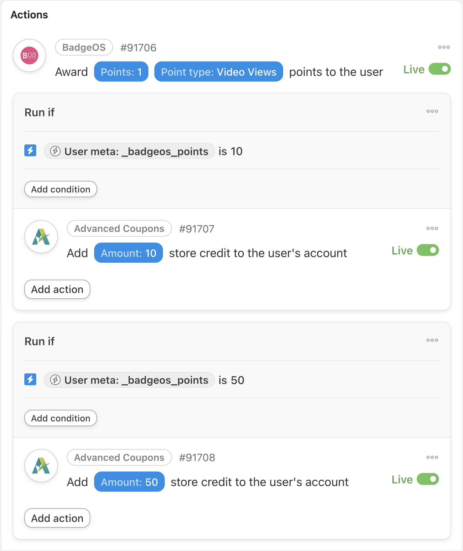 5 Ways to Automate Presto Player — Automator Advanced Coupons Actions with BadgeOS filters