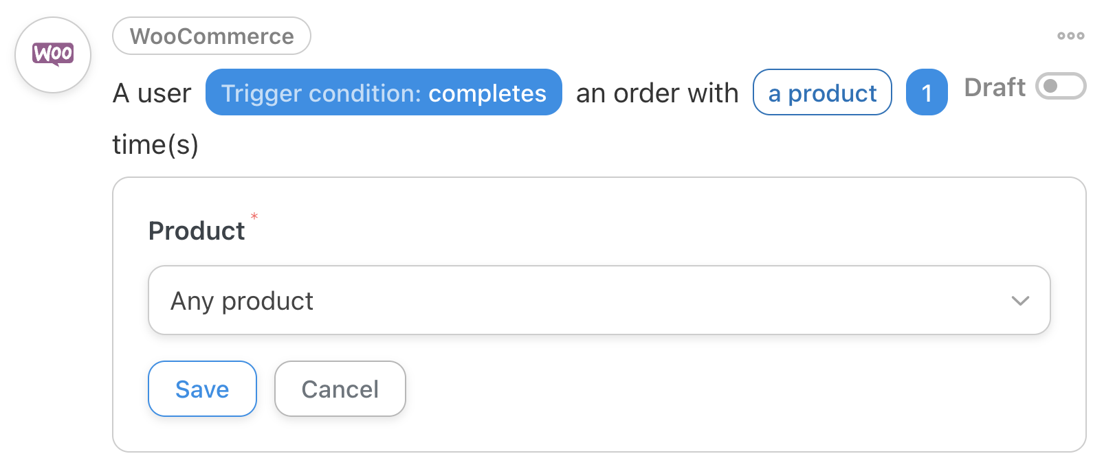 How to Automate Your Affiliate Marketing Program in WordPress Uncanny Automator WooCommerce Trigger A user completes, pays for...