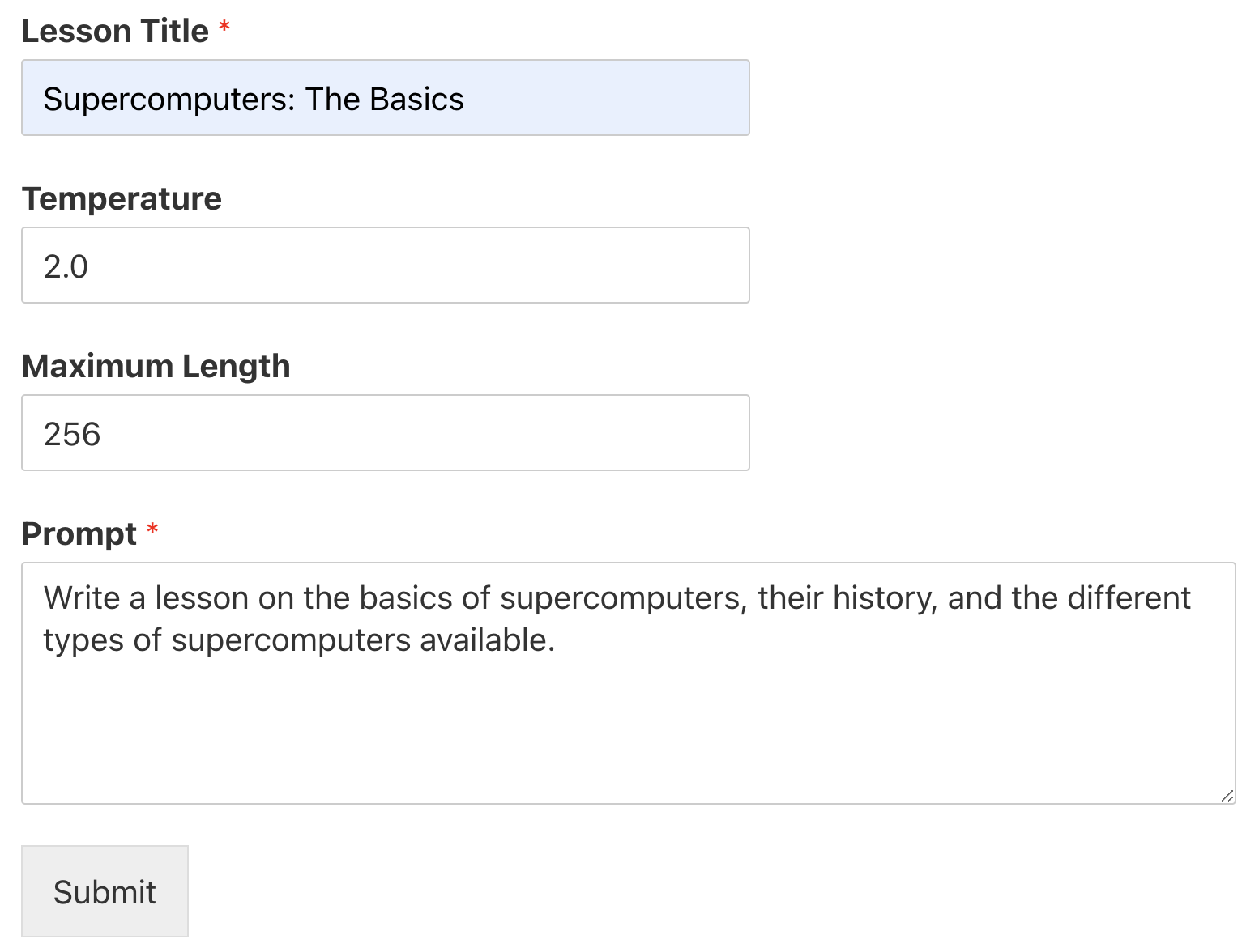 Using OpenAI and ChatGPT Models with LearnDash WPForms Lesson