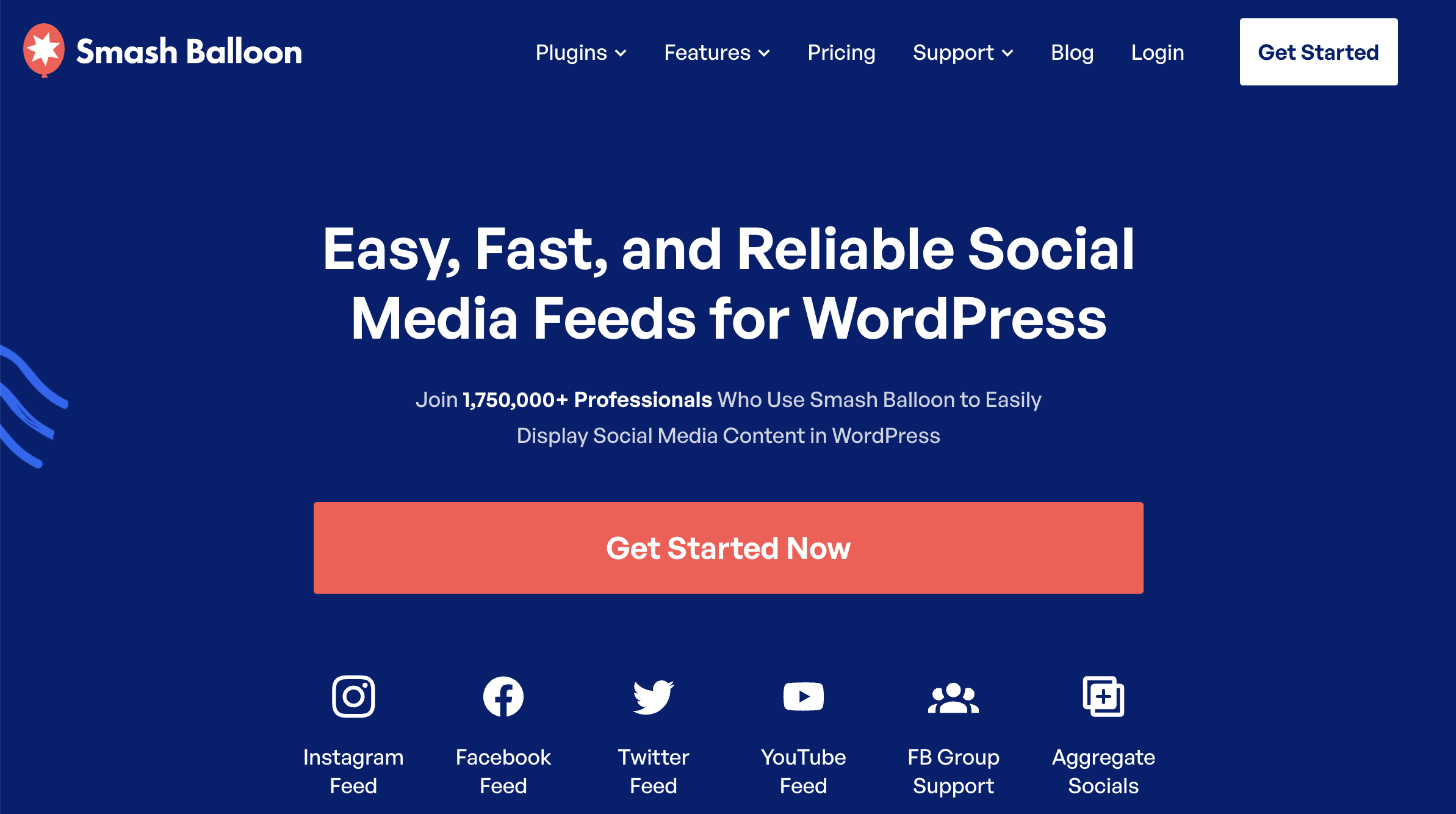 The Best Social Media Plugins for WordPress Smash Balloon Homepage