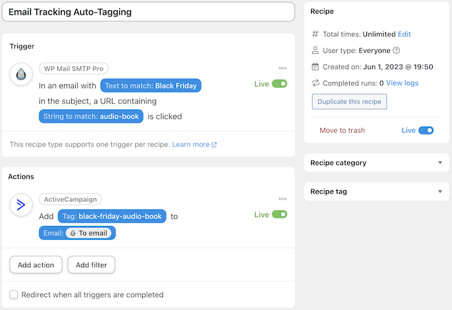 wordpress-email-tracking-auto-tagging