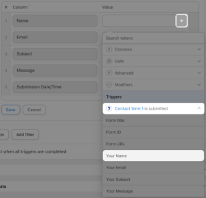 contact form 7 tokens