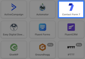 contact form 7 integration