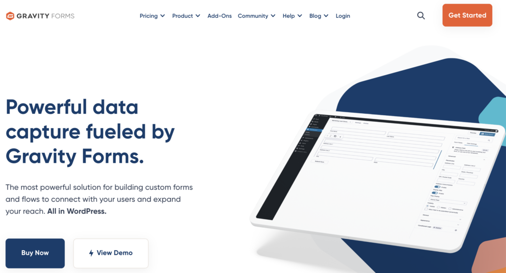 gravity forms homepage