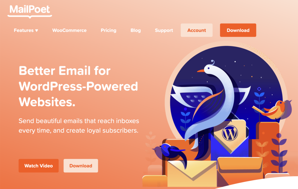 mailpoet homepage