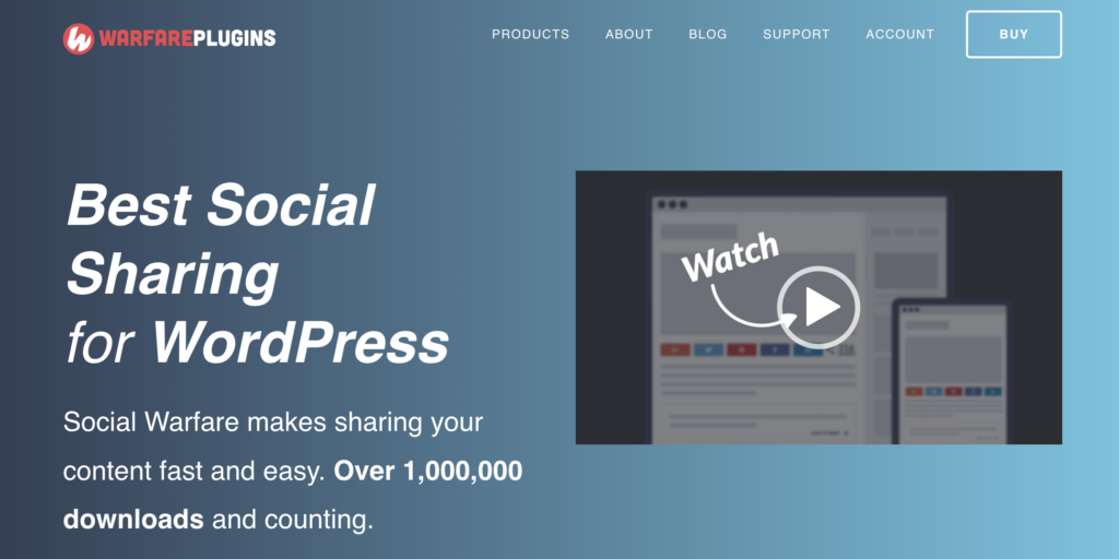 social warfare homepage