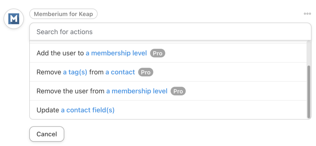 Memberium for Keap for Uncanny Automator