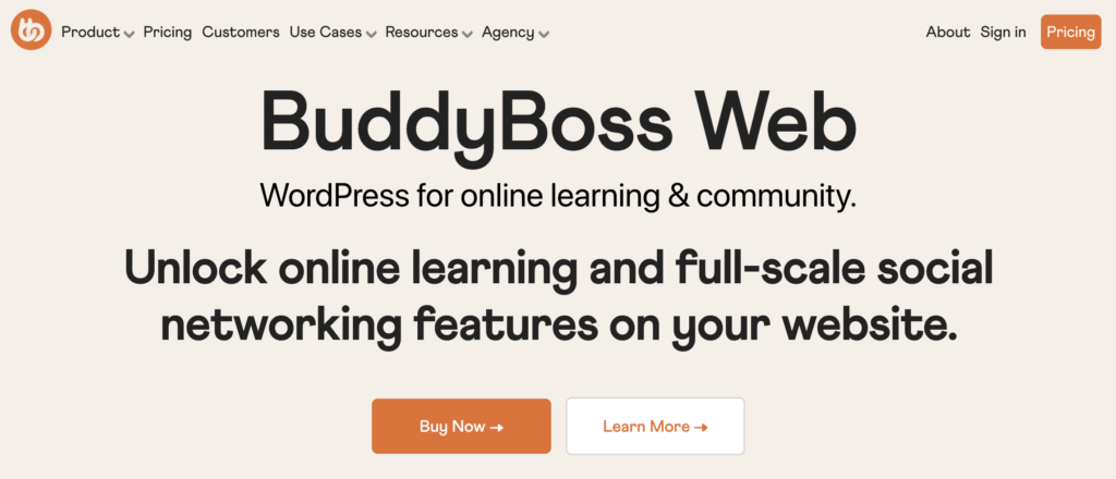 buddyboss homepage