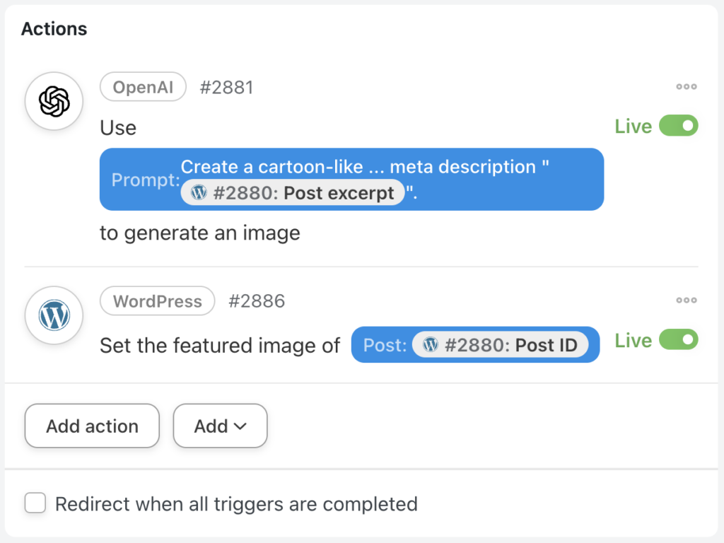 openai-wordpress-integrations-actions-live