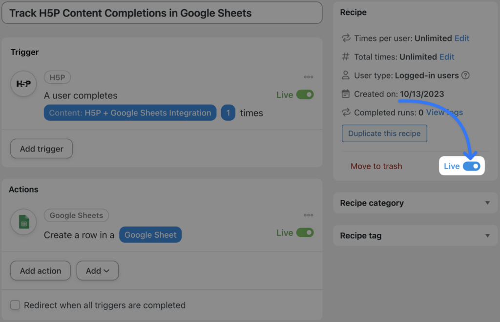 track-h5p-content-completions-in-google-sheets-recipe-live