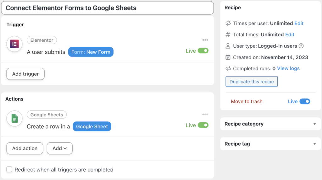 connect-elementor-forms-to-google-sheets-recipe