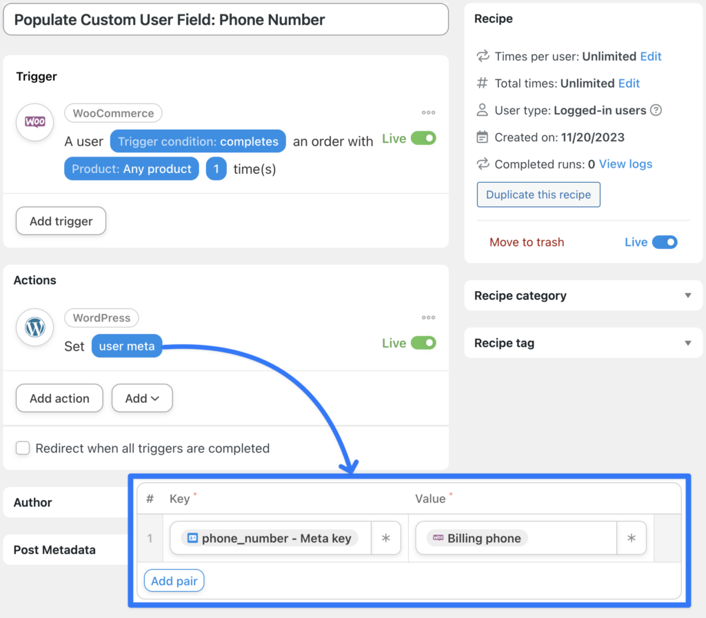 custom-user-profile-fields-woocommerce-integration