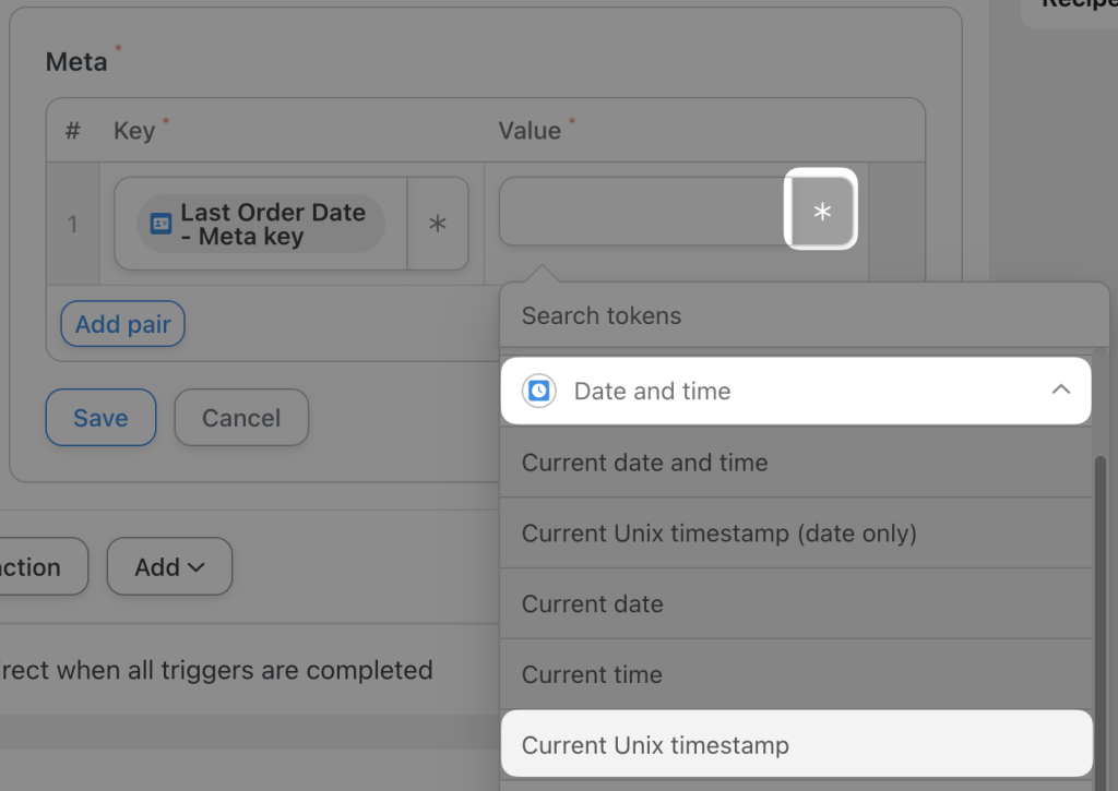 automator-current-unix-timestamp-token