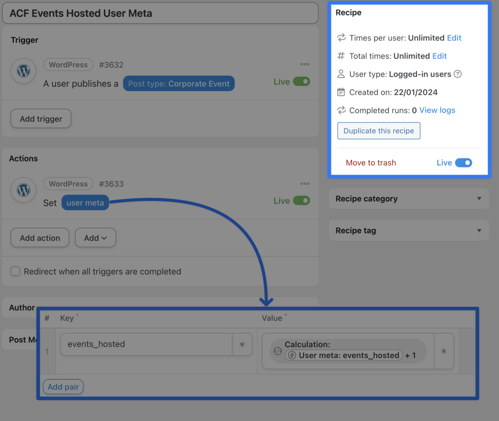 events-hosted-user-meta-recipe-live