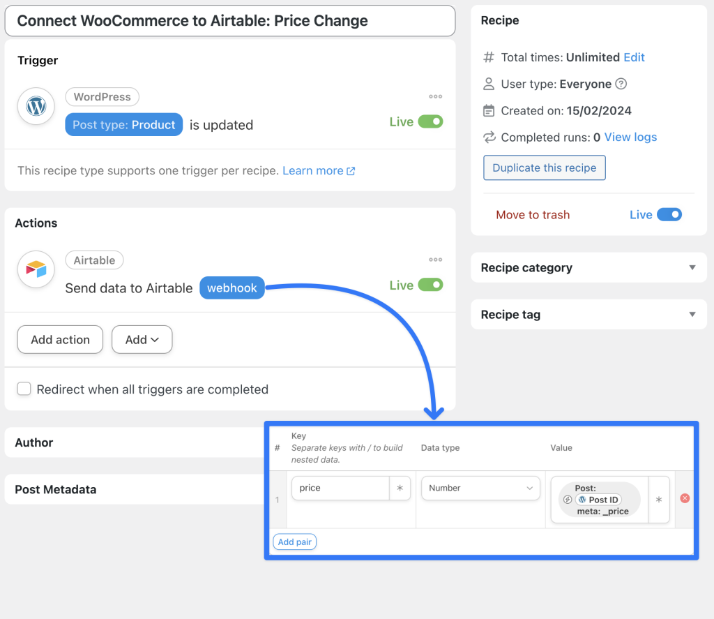 connect-woocommerce-to-airtable-price-change